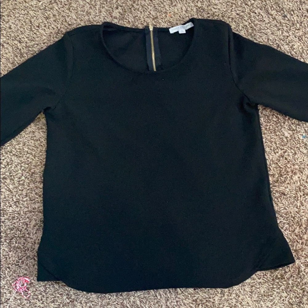 Black Green envelope shirt